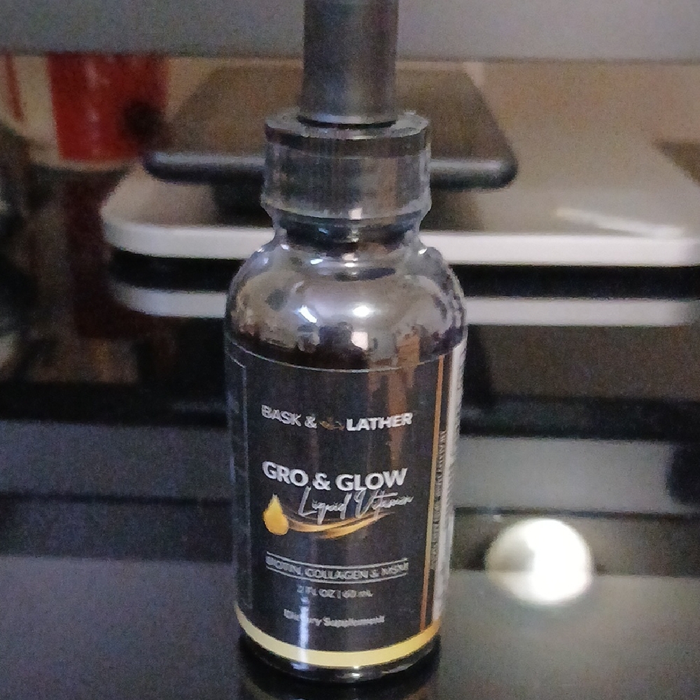 Gro & Glow Liquid Hair Serum - Black